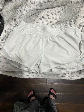 lululemon athletica Light Gray Athletic Running Shorts